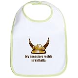 CafePress Viking Helmet Valhalla1 Bib - Standard Kiwi by CafePress