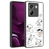 FOR Xiaomi POCO M7 Pro 5G スマホケース耐衝撃TPU背面アイデア黒かわいい柄スマホケースFOR Xiaomi POCO M7 Pro 5G 全面保護ケース落下防止（ かわいい犬）