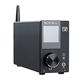S.M.S.L AD18 オーディオ HiFi ステレオアンプ Bluetooth 4.2 サポート Apt-X、USB DSP フルデジタルパワーアンプ 2.1 用、小型 80Wx2 クラス D アンプ、サブウーファー出力付き