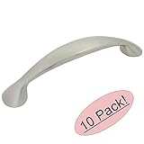 Cosmas 5795snサテンニッケルキャビネットハードウェアハンドルプル – 3 – 3 / 4 " ( 96 mm )穴中心 – 10パック