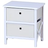 折畳チェスト 2段 高さ43cm ホワイト 50988