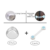 T-Monici 8-pack Children Corner Safety Bumpers ,Premium Clear Corner Guards Keep Children Safe with 
