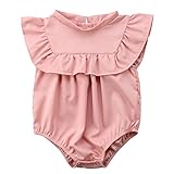 Sylvamorning　　子供服　キッズ服　ベビー服　赤ちゃん　ロンパース　飛び袖　ガールズ　カバーオール　 春夏　可愛い　肌着　薄手　女の子　おしゃれ　幼児ロンパース　新生児カバーオール　無地　姫