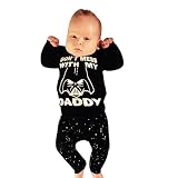 Supplylink ベビー服 ロングスリーブ シャツ ジャケット ロングパンツ 上下セット プリント　英字 ブラック 七五三 男女兼用 可愛い【対象月齢:12-18ヶ月頃】