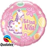 18インチES UNA NINAソフトPony Mylar Foil Balloon – 5パック