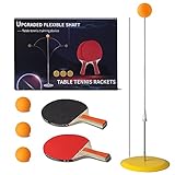 卓球練習機 ピンポントレーニング 一人で練習できる卓球マシン 卓球台不要 高さ調節可能 ピンポン練習機 卓球セット 木製ラケット ピンポンボ