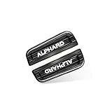 アルファード 40系 センターコンソールボックス スイッチ ボタンカバー ガーニッシュ ホルダーガーニッシュ 内装 改装 アクセサリー ドレスアップ 車パーツ ブラックシルバー 専車専用 取り付け簡単 [並行輸入品] （アルファード、ブラック）