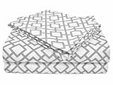 American Baby Company 100% Cotton Percale Toddler Bedding Sheet Set, Gray Lattice, 3 Piece by Americ