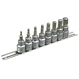 Garage.com 8pc レール付きヘックスビットソケット レールセット WHSDH180 [並行輸入品]