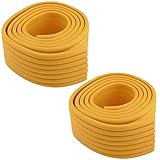 uxcell コーナークッション　コーナーガード　コーナーパッド　コーナーカバー エッジ ガード バンパー ベッドルーム 家具 テーブル デスク 気泡ゴム製 オレンジ 2個入れ