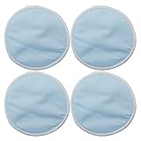 ブルー4-pc-bamboo-breast-pad-nursing-pads-for-mum-washable-waterproof-feeding-reusable
