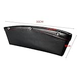 OYAN 第3世代車用小物入れ すき間ポケット 落下防止 散らかった車内の小物をしっかり収納 高級感のあるレザー仕様 1個セット （3色） (ブラック)