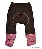 日本製 秋冬定番ルーズモンキーパンツ ブラッシュ 95cm ブラウン*ドット