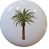 Carolina Hardware and Decor 1322-2 Palm Tree Ceramic Cabinet Drawer Knob by Carolina Hardware and De