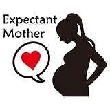 nc-smile マタニティ 出産 妊婦 ステッカー 「 Expectant Mother 」 (ブラック)