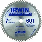 Irwin15530ZRCutoff And Rip Blade Steel Saw Blade-7-1/4" 60T SAW BLADE (並行輸入品)