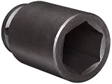 Martin 16648 1-1/2 Type III Opening 3/4 Square Drive Socket, 6 Points Deep, 3-1/2 Overall Length, In
