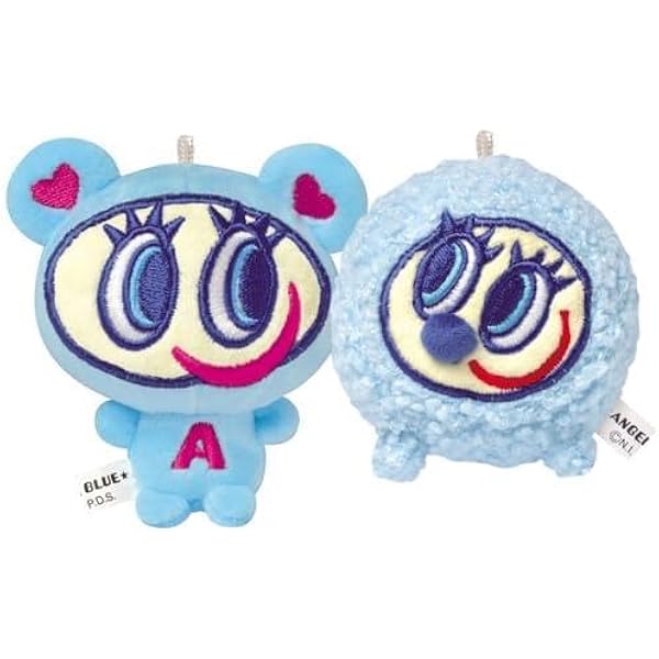 激レア！エンジェルブルー☆マスコットキーホルダーset ぬいぐるみ&ボールチェーンキーホルダー ANGEL BLUE エンジェル