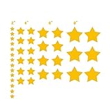 n. Sunforest 40イエローStars Confettiビニール壁デカール取り外し可能なDIY飾りステッカー赤ちゃん保育園壁アート壁画