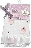 lulujo Baby Muslin Cotton Security Blankets, Owl Always Love You/Pink, 2 Count, 16" x 16" by lulujo 