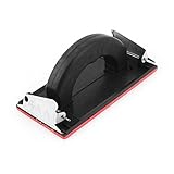 uxcell サンドペーパーフレーム　フォーム　レッド　ベース　ハンド　グリップ　ホルダー　パッドブ　ロック