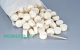 (80枚入) MOREFELT フェルト製ポリッシング用ホイール バフボブ Dremel(ドレメル) 414 回転工具 Proxxon + 401マンドレル