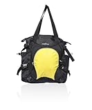 Obersee Innsbruck Diaper Bag Tote with Cooler, Black/Yellow by Obersee