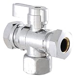 LDR 537 5512QT 1/2-Inch Low Lead Quarter Turn Angle Stop Valve, Chrome by LDR Industries