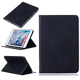 UNEXTATI iPad Mini 4 ケース 高品質 PUレザー 手帳型ケース 保護カバー カード収納 液晶保護 防塵 Apple iPad Mini 4 用 Case Cover (ブラック)