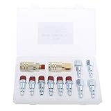 P Prettyia カプラセット 12個入　エアホース継手 クイックコネクタ 1/4 NPTプラグ 　