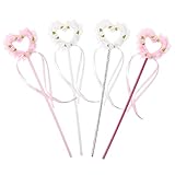 iplusmile 子供 魔女 スティック 魔法のステッキ おもちゃ 女の子 魔法の杖 妖精の杖 魔法スティック 4pcs