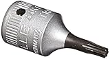 Stahlwille 44KTX-T10 Steel Torx Stubby Screwdriver Socket, 1/4' Drive, 6 Points, 2.7mm Diameter, 28m