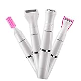 【2021年最新改良版新登場】Lechin レディースシェーバー 4 in 1 刃 VIO専用シェーバー USB充電式 女性用シェーバー ム