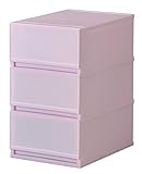 プラスト ミルキー 収納ボックス 3段 FR VLT ヴァイオレット FR3403