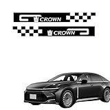 AWX クラウン 車のステッカー 車用デカール 車 ロゴ ステッカー/エンブレム/シール 専用 車体装飾デカール 防水 耐熱 傷を隠す 外観を向上させる カッコいい 防水性能2枚 (黒, クラウン) [並行輸入品]