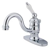 Elements of Design EB3401PL Hot Springs Single Handle 4" Centerset Lavatory Faucet with Retail Pop-U