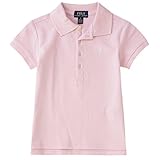 ポロ ラルフローレン ポロシャツ キッズ 女の子 ガールズ 半袖 白 無地 （サイズ:6、カラー：Hint of pink） Polo Ralph Lauren [並行輸入品]