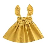 MIOIM ベビー服 子供服 女の子 ワンピース 可愛い フリル つりスカート 春 夏 発表会 通園 赤ちゃん 出産お祝い 記念日 プレゼント リボン付き