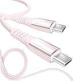 13カラー 4長さ PD急速 15W 60W 100W 100％シリコン 超高耐久 USB-A Type-C to Type-C【inklink Japan公式】充電ケーブル iPhone 充電コード USB-C 機器対応 急速充電 PC/パソコン/ノートパソコン/iPhone/iPad/Android (Type-C to Type-C PD60W, ピーチ, 1m)