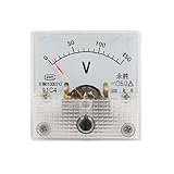 uxcell アンペアアナログ　電圧メーター　パネルメーター　クラス5.0 DC 0-150V