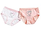 2つのセット、女の子ソフトコットンパンティー快適な下着[ハート]