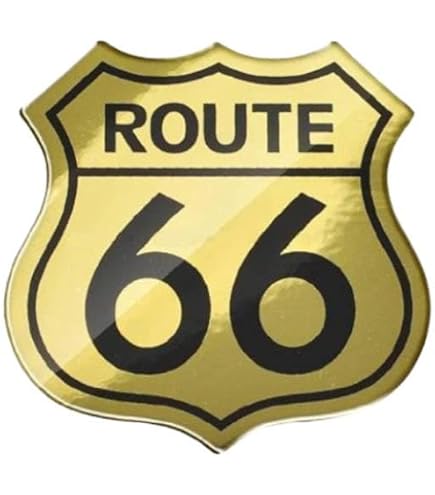 Amazon.co.jp: アメカジ ステッカー アート ルート66 ROUTE66 レトロ
