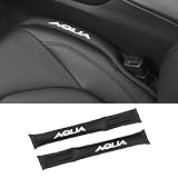 アクア 専用 隙間クッション 隙間埋め 車用 AQUA X Z G GR 全グレード 適用 シートサイド クッション シート コンソール 隙間 落下防止 小物放置 カー用品 内装パーツ 運転席 助手席 ロゴ左右対称設計 2本入り (ブラック, アクア 専用)