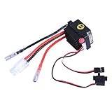 MERIGLARE 320Aブラシesc電気スピードコントローラと5.6v/2A becブレーキ1/8 1/10 rcトラックバギークローラ車/ボートアップグレード