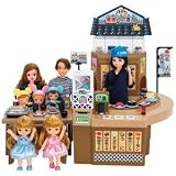 Tomy Rika-chan round and round rotation sushi enzyme-free saddle sushi