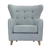 zago(ザーゴ) 1人掛けソファ クイーン(幅84cm/素材布) ライトブラウン L-D101LB