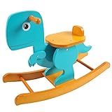 Labebe ベビー用ヴィンテージなウッドロッキングホース 1-3歳のキッズ用木製クラシック木馬 幼児のクリエイティブな誕生日プレゼントにもオススメ! ASTM F963/EN-71 CE安全認定 グ