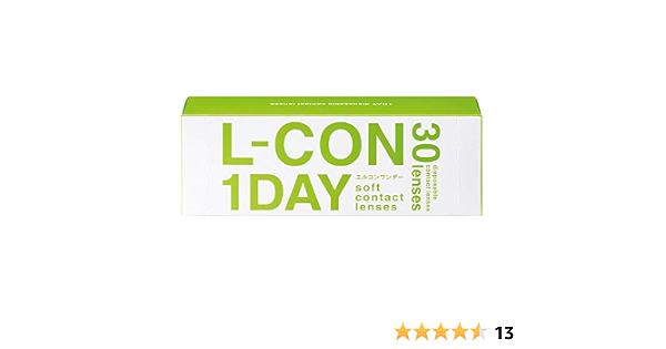 Amazon エルコンワンデー Bc8 7 Pwr 1 75 1日使い捨てコンタクトレンズ L Con ソフトコンタクトレンズ