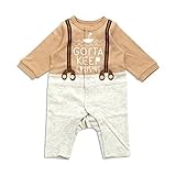 baby ampersand 男児セパレート風カバーオール　ベージュ　60cm
