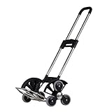 ステンレス鋼トロリー車ポータブルショッピングカート登山階段トロリー荷物トレーラー特別なタイヤの設計簡単に階段を登るには、車のトランクに格納することができます。